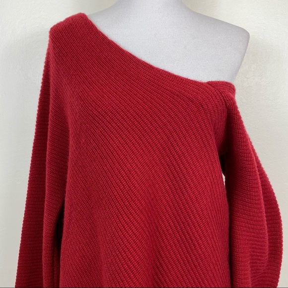 A.L.C. Charly One Shoulder Wool Cashmere Sweater - Picture 5 of 14